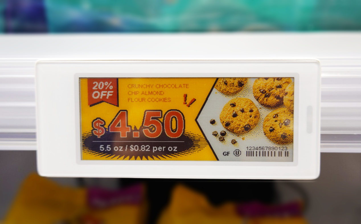 Hanshow's four color electronic shelf label at the NRF 2023
